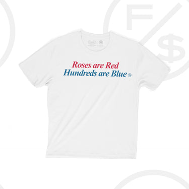 Hundreds Are Blue (White - Oversize)