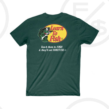 Learn To Fish: Tee (Green)