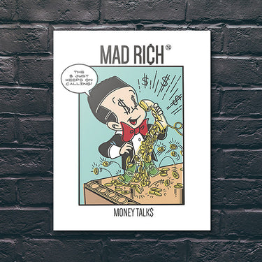 Mad Rich: Money Talks - Mounted Canvas