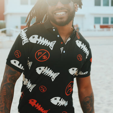 Fishscale Polo (Black)