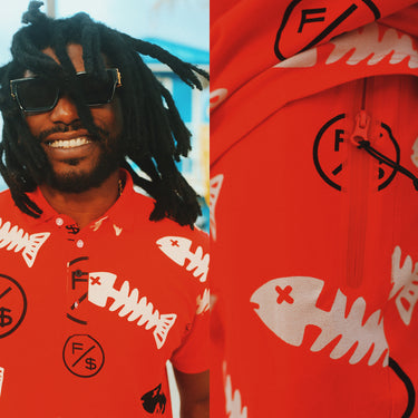 Fishscale Shorts (Red)