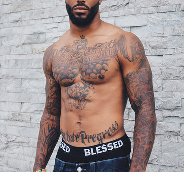"Blessed" Boxer Brief Underwear (2PK-Grey)